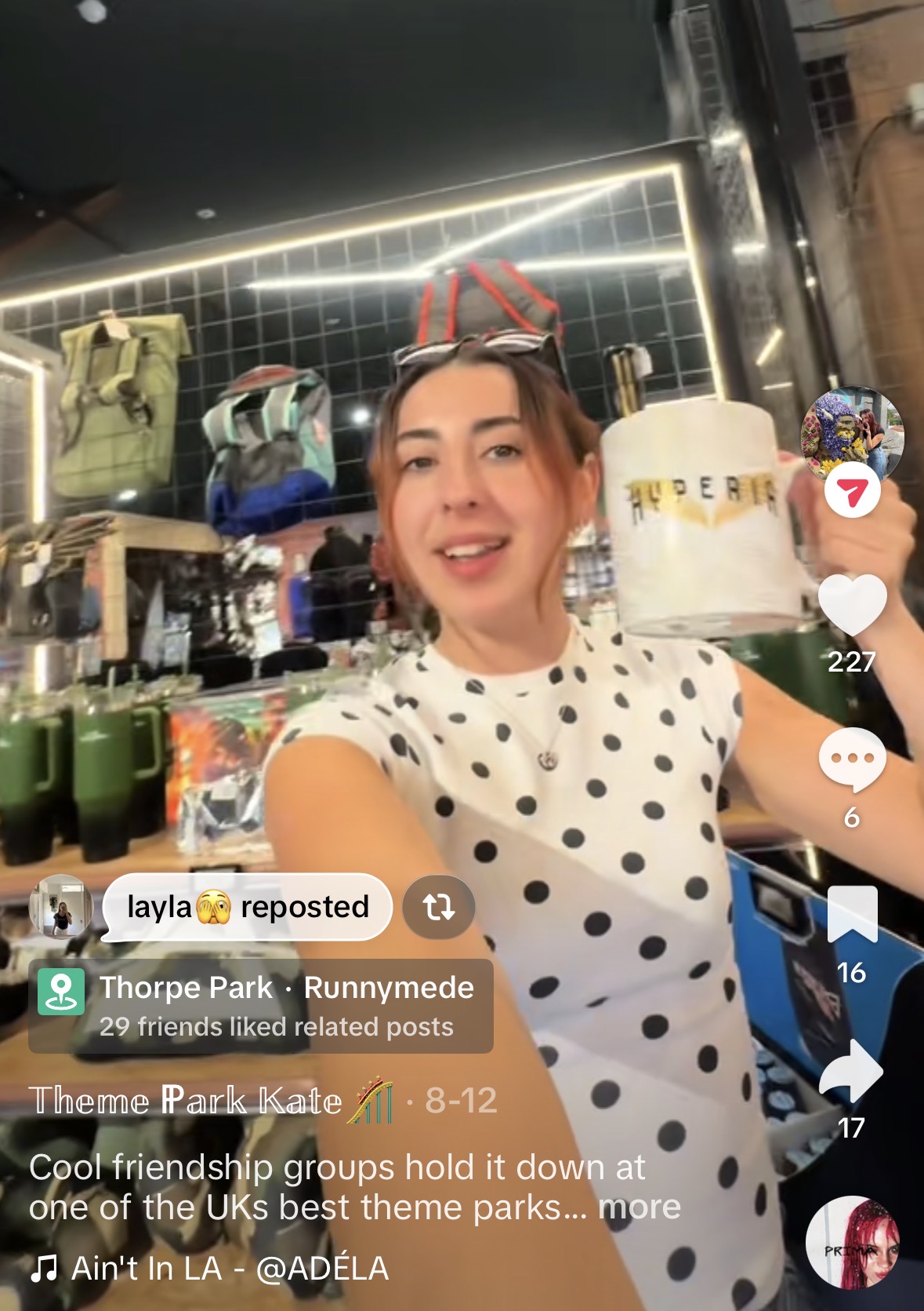 CONTENT CREATOR OF THE WEEK, THEME PARK KATE